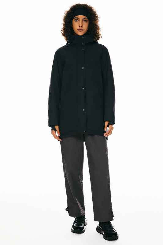 Orolay Hooded Winter Long Down Parka #color_black