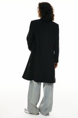 Double-Breasted Suit Blazer - Orolay, #color_Black