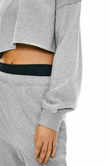 Orolay-Half-Zip-Crop-Sweatshirts-#color_Heather