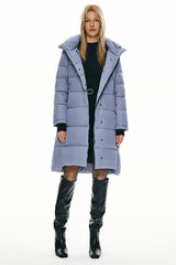 Hooded Winter Two - Way Zipper Down Coat - Orolay, #color_Eventide