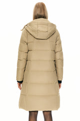 Hooded Winter Two - Way Zipper Down Coat - Orolay, #color_Summer Melon