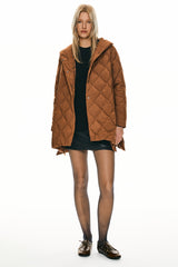 Orolay-Lightweight Long-Sleeve Puffer Jacket-#color_Bombay Brown