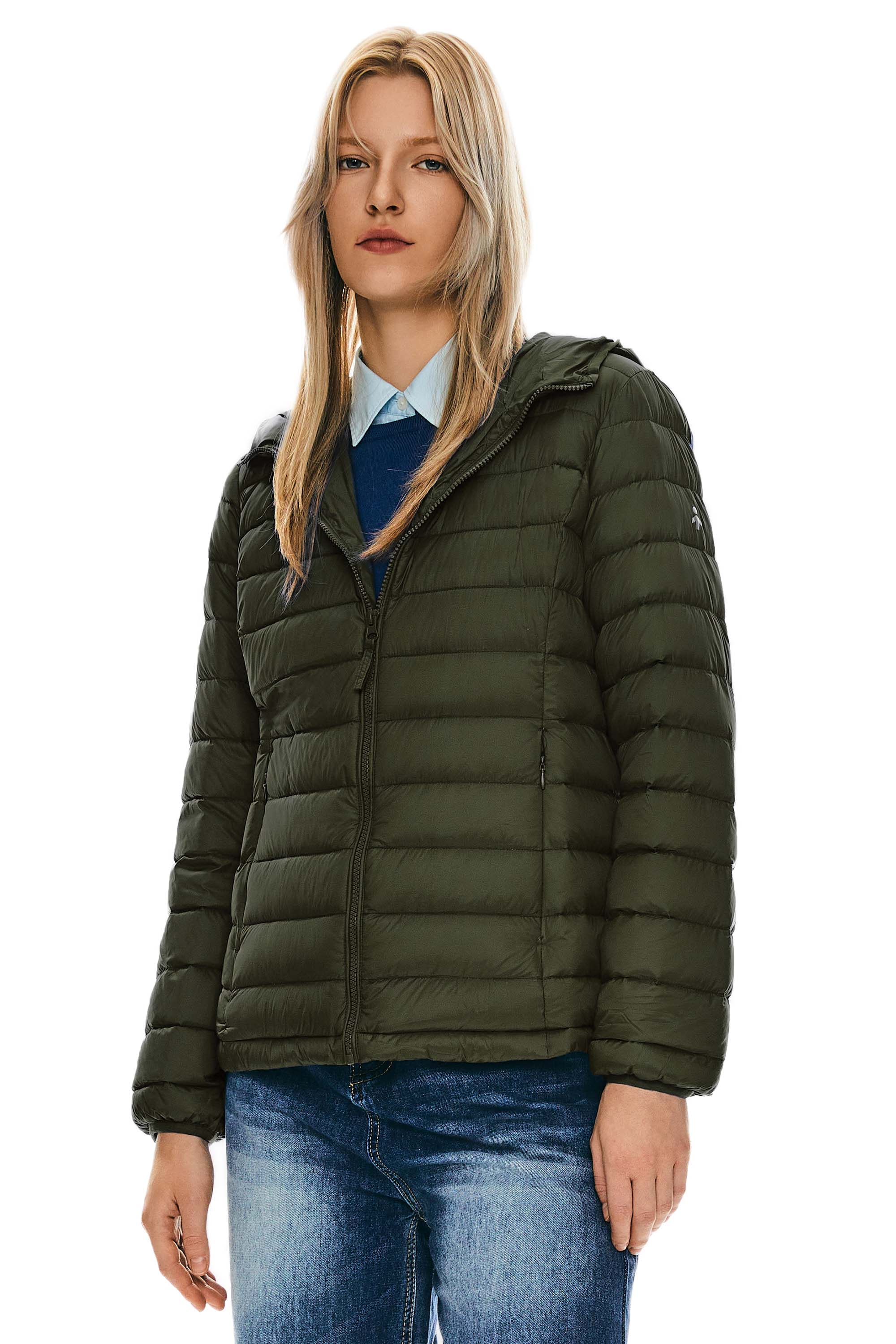 Orolay-Lightweight Packable Down Jacket with Stand Collar-#color_Sea Turtle