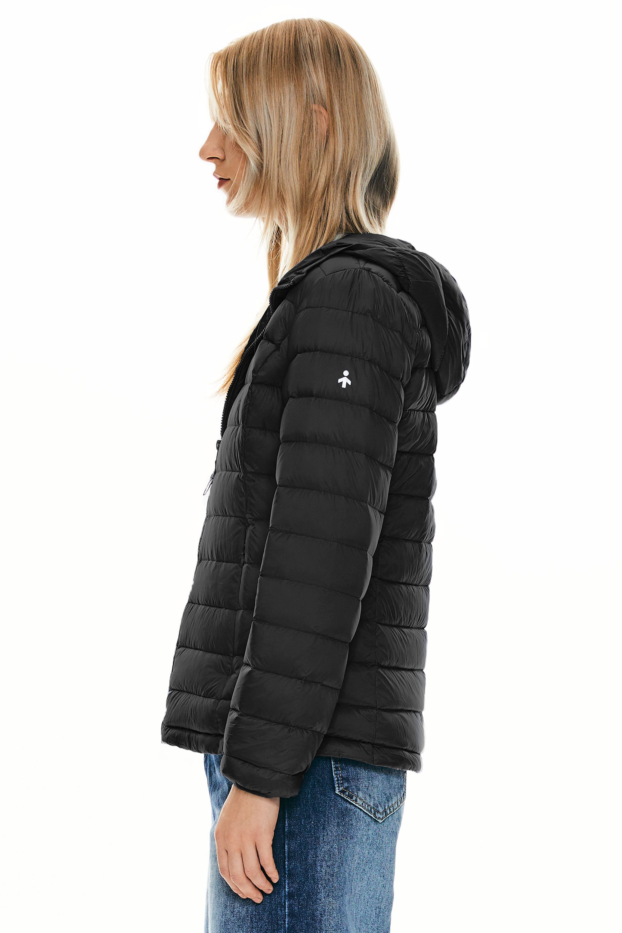 Orolay-Lightweight Packable Down Jacket with Stand Collar-#color_Black