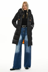 Long Thickened Hooded Down Jacket