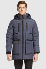 Orolay-092 Classics Hooded Thickened Down Jacket-Orolay 092 Classics Hooded Thickened Down Jacket men #color_Odyssey Gray