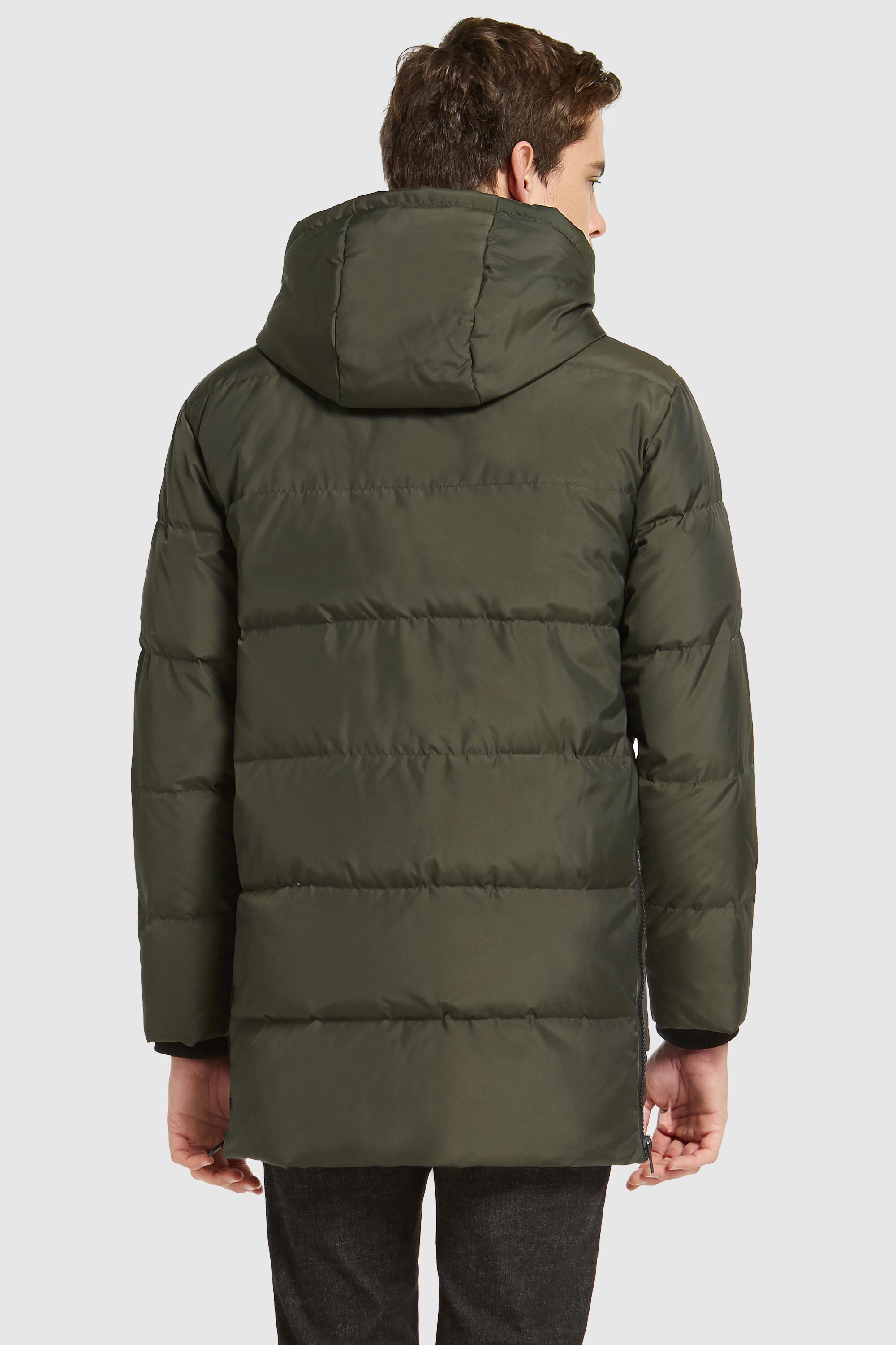 Orolay-092 Classics Hooded Thickened Down Jacket-Orolay 092 Classics Hooded Thickened Down Jacket men #color_Sea Turtle