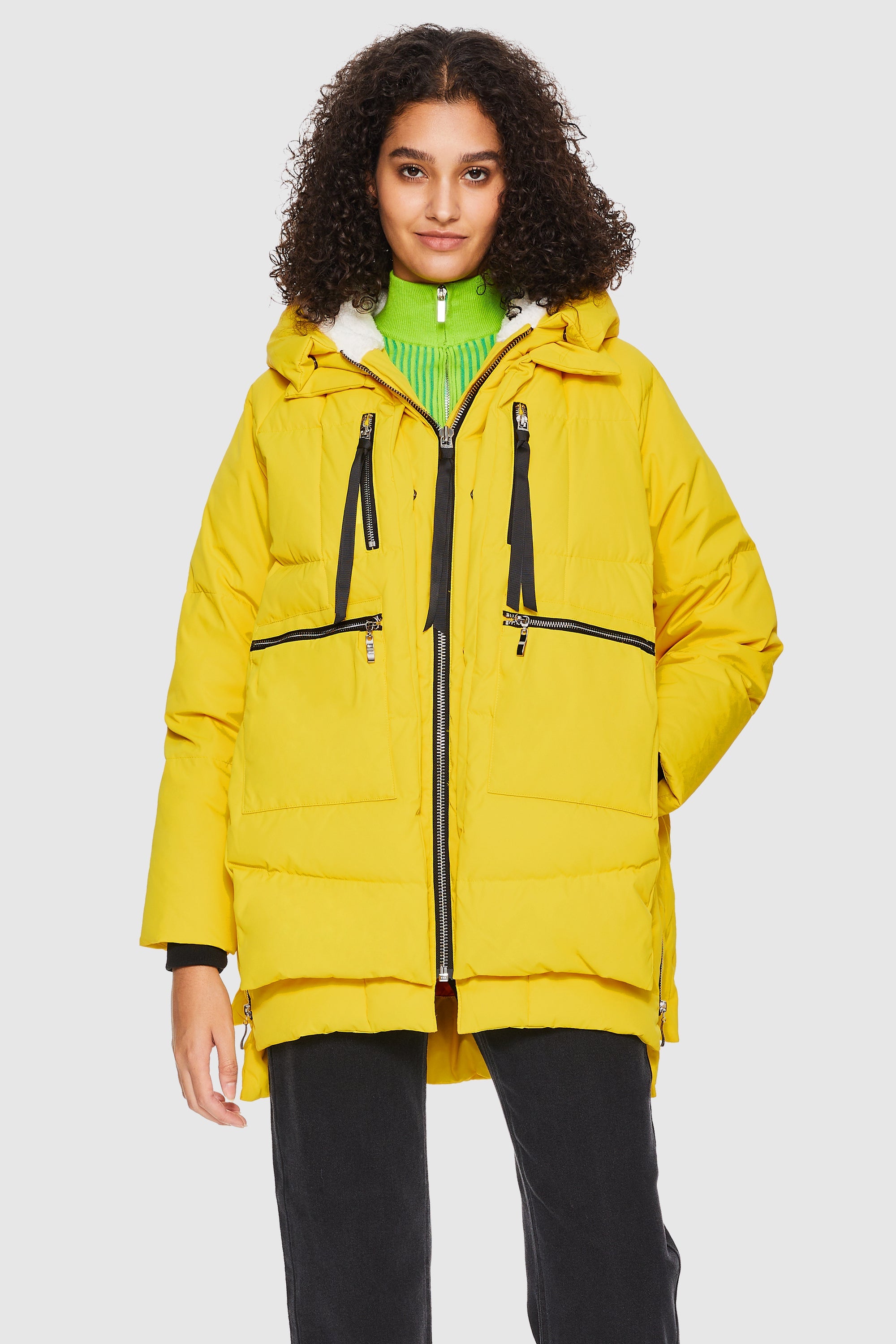 Orolay-092 Classics Women's Thickened Down Jacket-Orolay 092 Classics Women's Thickened Down Jacket #color_Buttercup