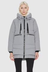 Orolay-092 Classics Women's Thickened Down Jacket-Orolay 092 Classics Women's Thickened Down Jacket #color_Gull Gray