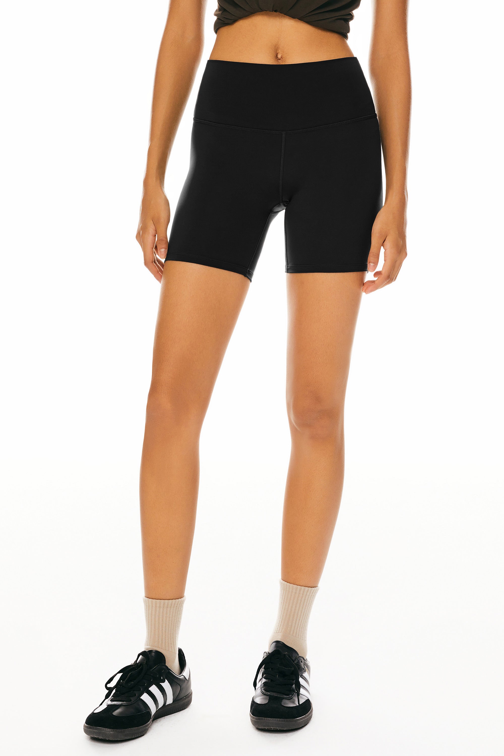 Orolay-5" High-Rise Yoga Shorts- #color_black