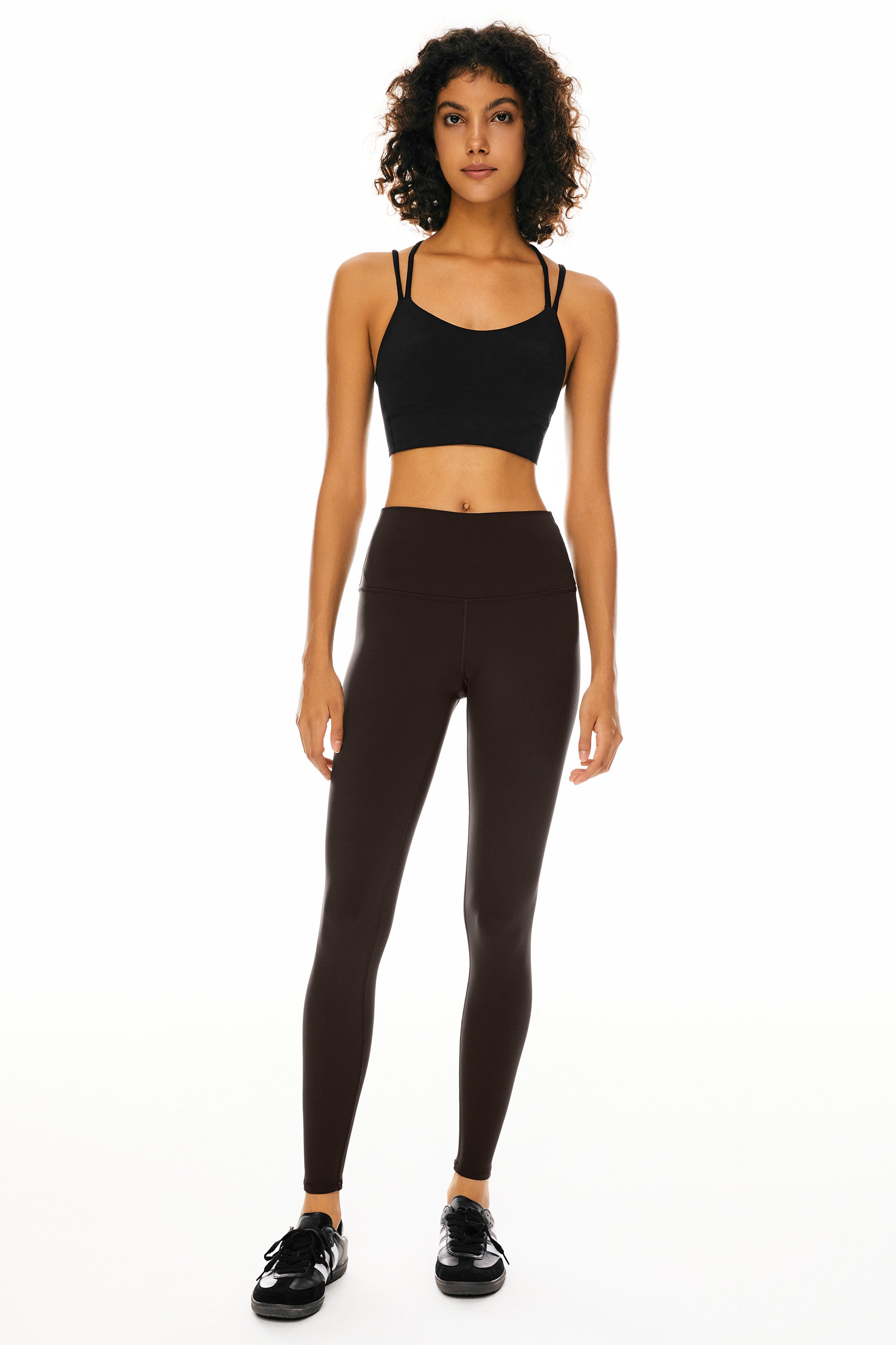 Orolay-7/8 Yoga Leggings-Image 1 of 7/8 Workout Yoga Leggings from Orolay - #color_Umber