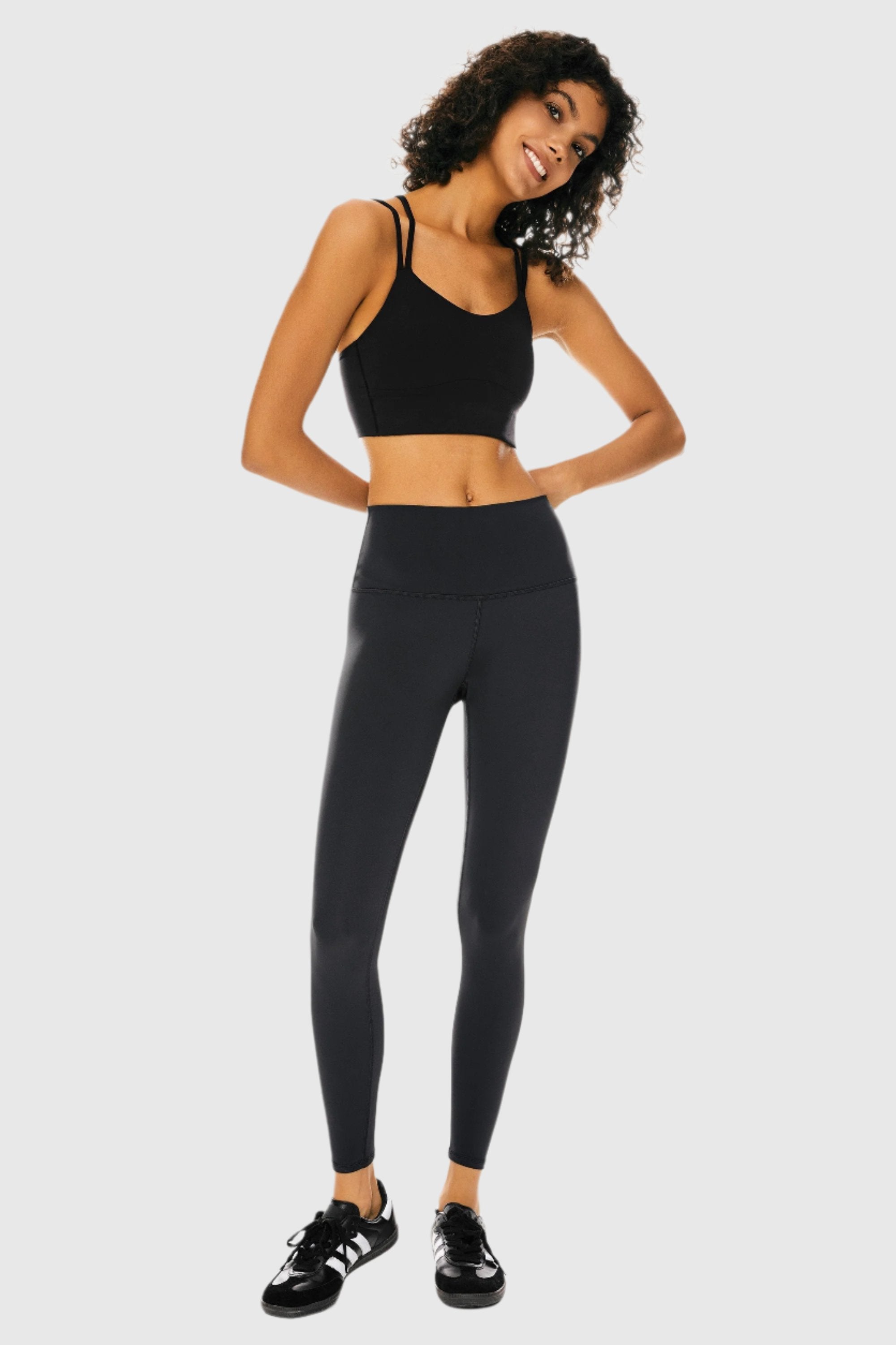 Orolay-7/8 Yoga Leggings-Image 1 of 7/8 Workout Yoga Leggings from Orolay- #color_Charcoal