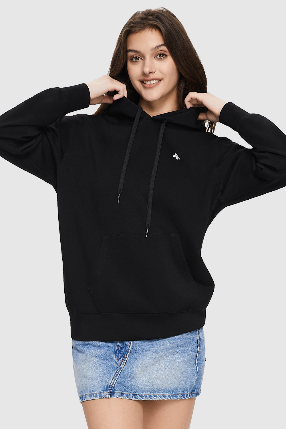 Orolay-Athletic Hoodie-Image 2 of Athletic Hoodie from Orolay - #color_Black