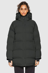 Orolay-Aurora Detachable Hood Down Puffer-#color_Volcanic Ash