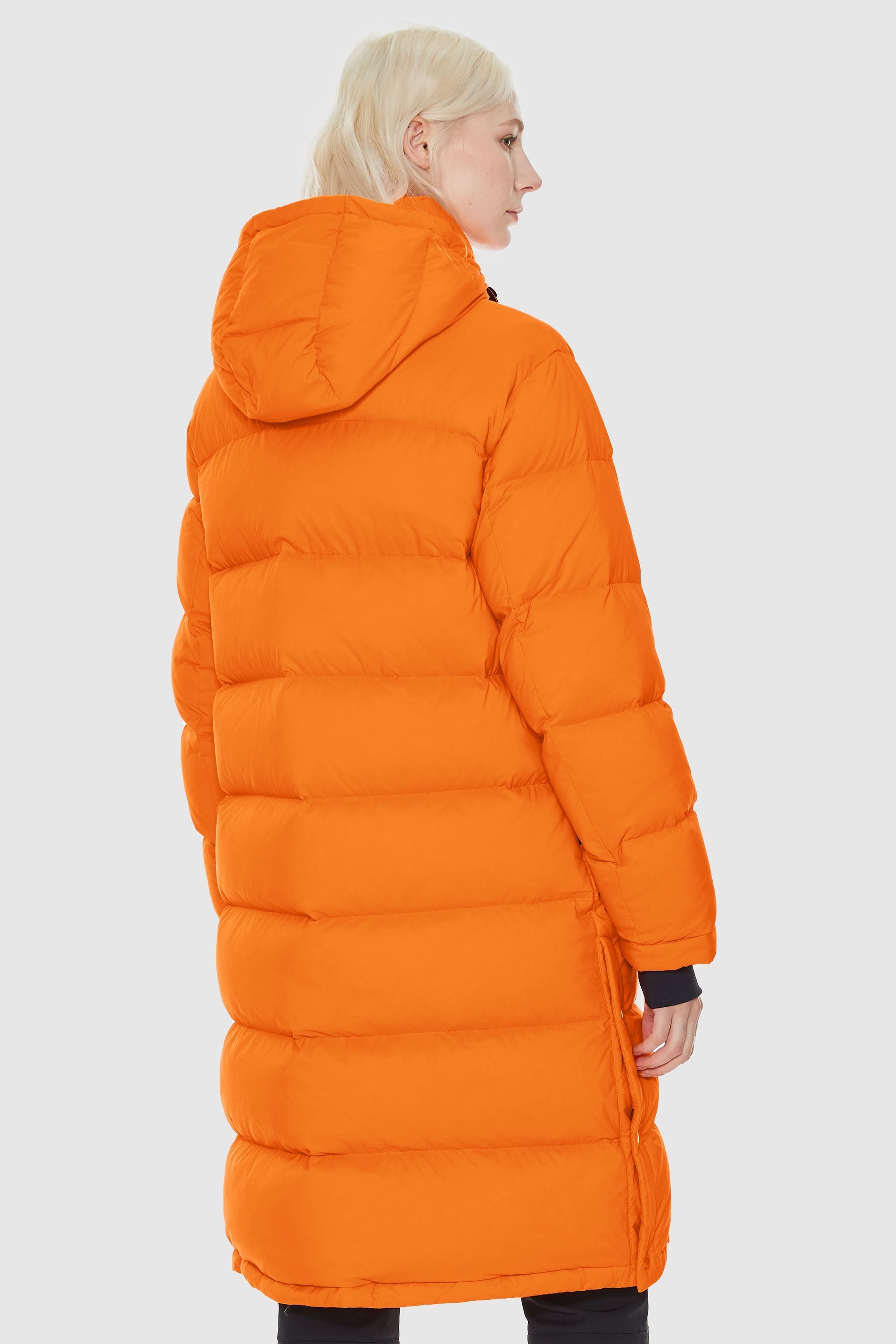 Orolay-Aurora Long Detachable Hooded Down Parka-#color_Bright Marigold