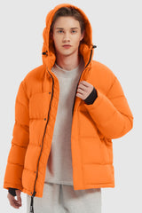 Orolay-Aurora Mens Lightweight Down Puffer-#color_Bright Marigold