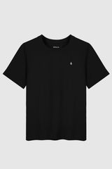 Orolay-Basic Short Sleeve T-Shirt-#color_Black