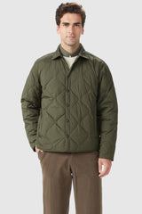 Orolay-Button-Up Quilted Down Puffer-#color_olive