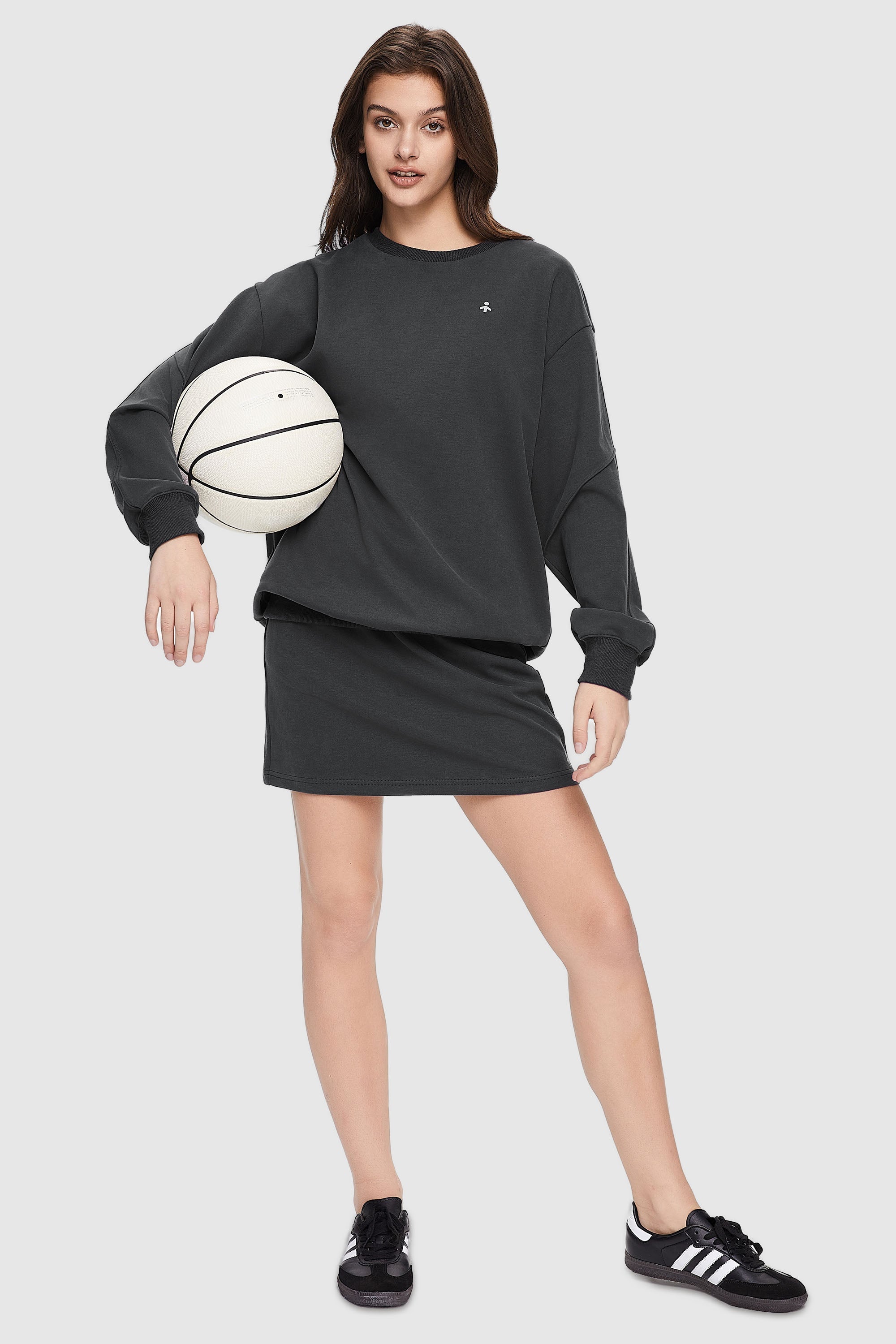 Orolay-Casual Crewneck Sweatshirt-Image 1 of Casual Crewneck Sweatshirt - #color_Odyssey Gray