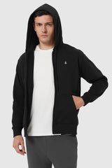 orolay Casual Full-Zip Hoodie - #color_black