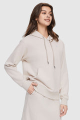 Orolay-Casual Hooded Sweatshirt-Image 3 of Casual Hooded Sweatshirt from Orolay - #color_Tofu