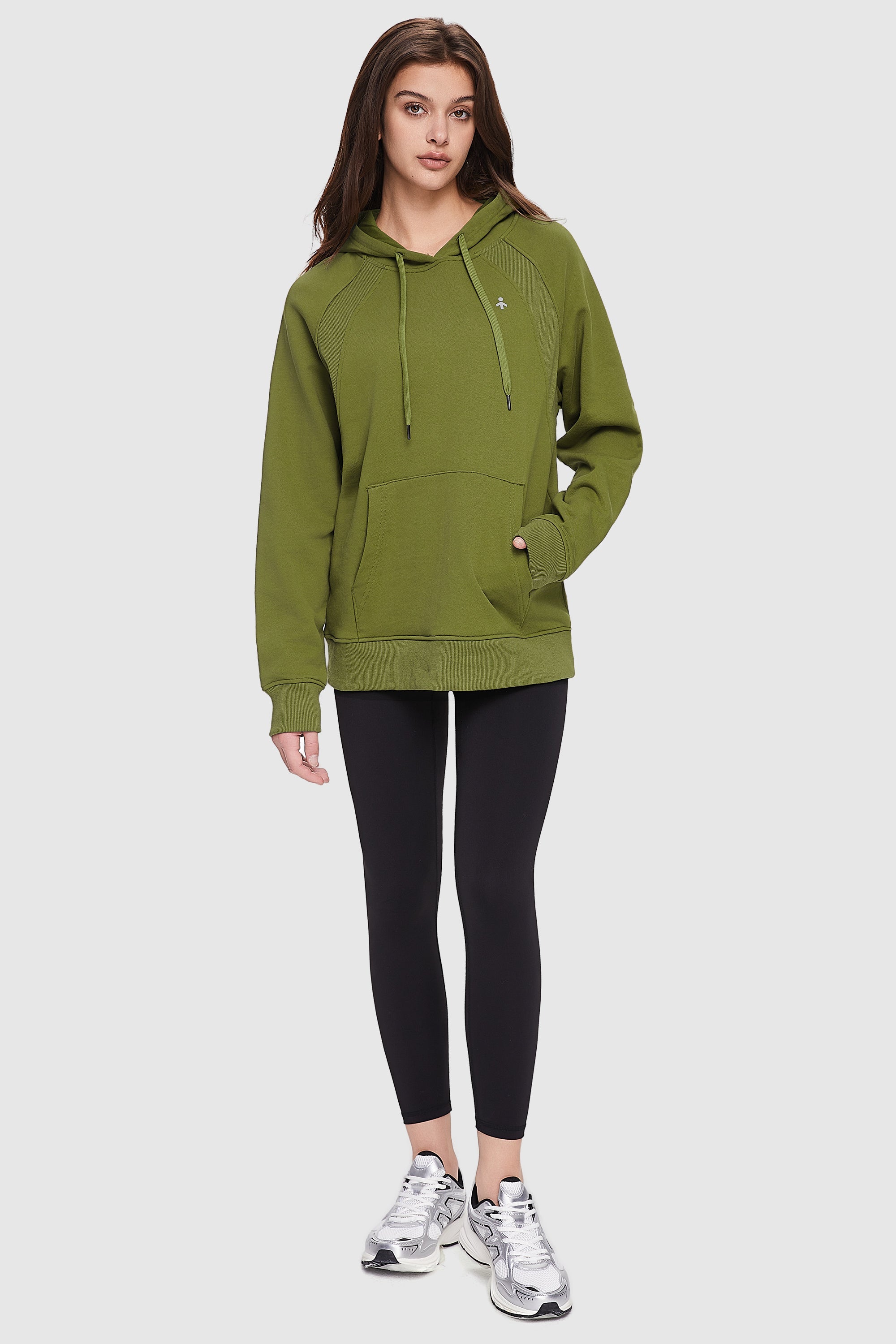 Orolay-Casual Hoodie-Image 1 of Casual Hoodie from Orolay - #color_Peat Moss