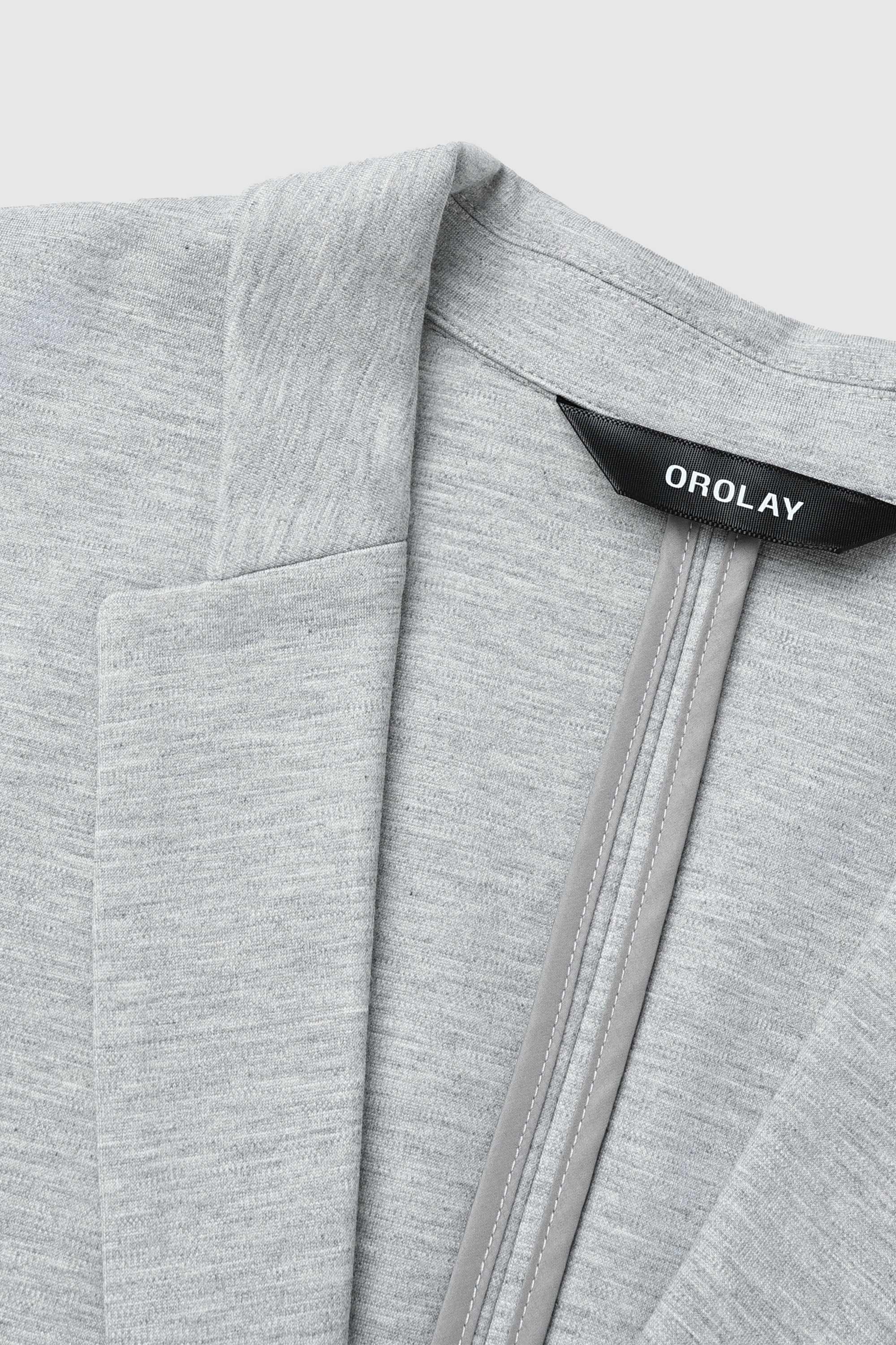 Orolay-Casual Lightweight Blazer-Image 3 of Casual Lightweight Blazer - #color_Quiet Gray