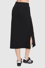 Orolay-Casual Midi Skirt-Image 4 of Causal High Waist Long Skirt - #color_Ink