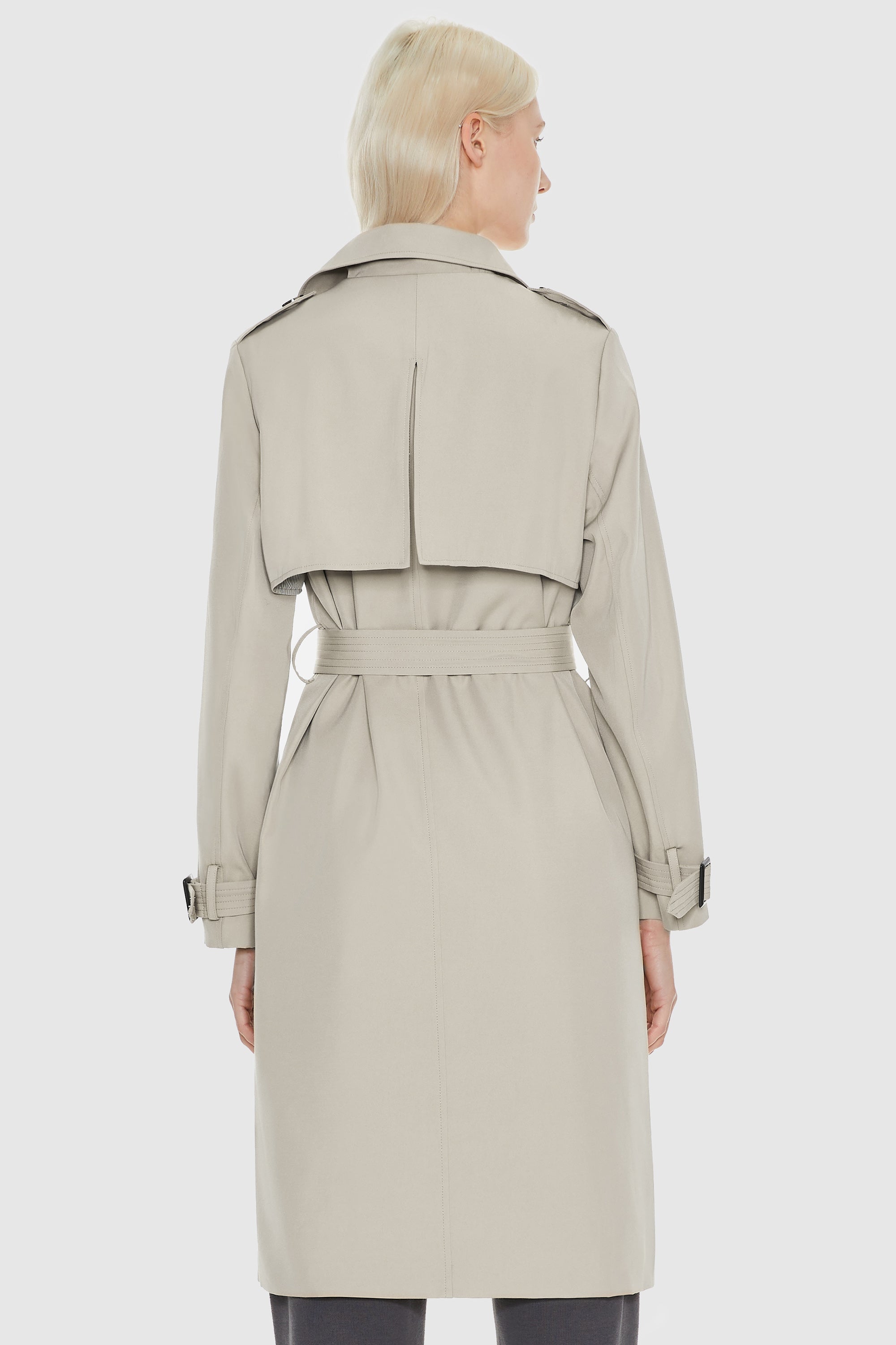 Orolay-Classic Double-Breasted Lapel Trench-#color_Moonstruck