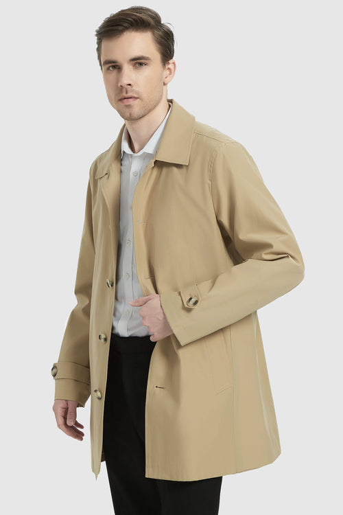 Orolay-Classic Lapel Jacket-#color_Khaki