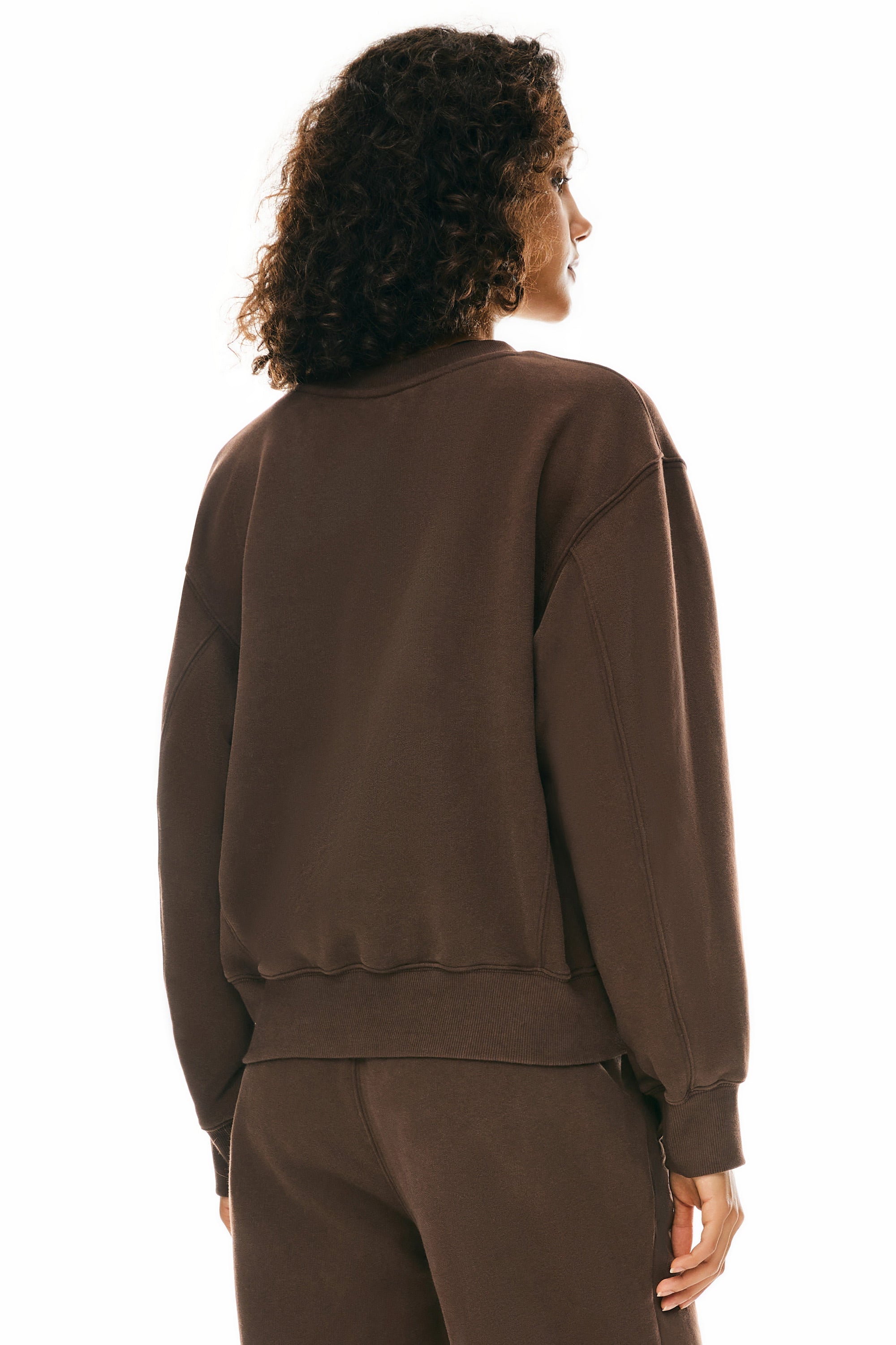 Orolay-Crewneck Fleece Sweatshirts-Image 6 of Crewneck Fleece Sweatshirts from Orolay - #color_Emperador