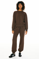 Orolay-Crewneck Fleece Sweatshirts-Image 1 of Crewneck Fleece Sweatshirts from Orolay - #color_Emperador