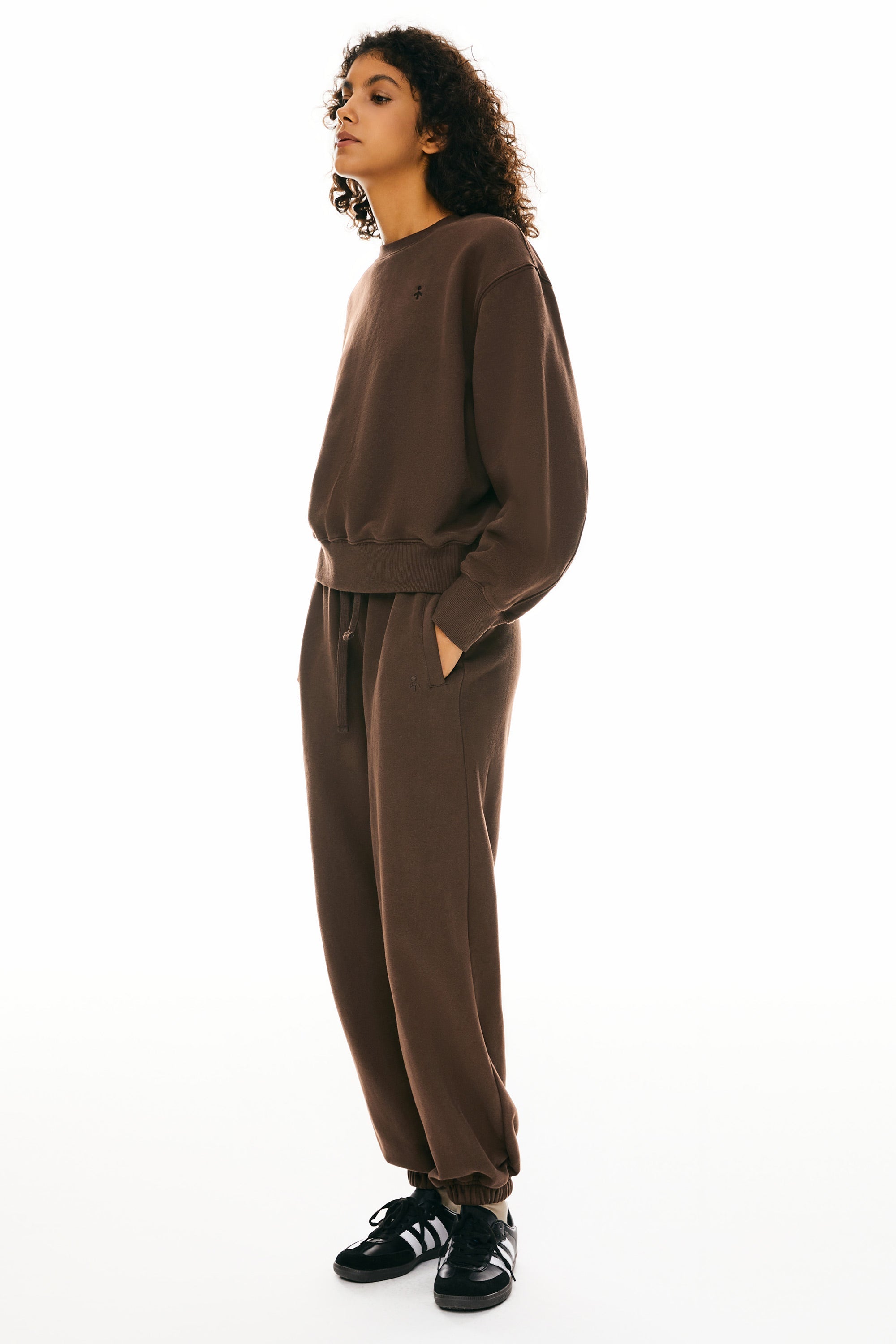 Orolay-Crewneck Fleece Sweatshirts-Image 3 of Crewneck Fleece Sweatshirts from Orolay - #color_Emperador