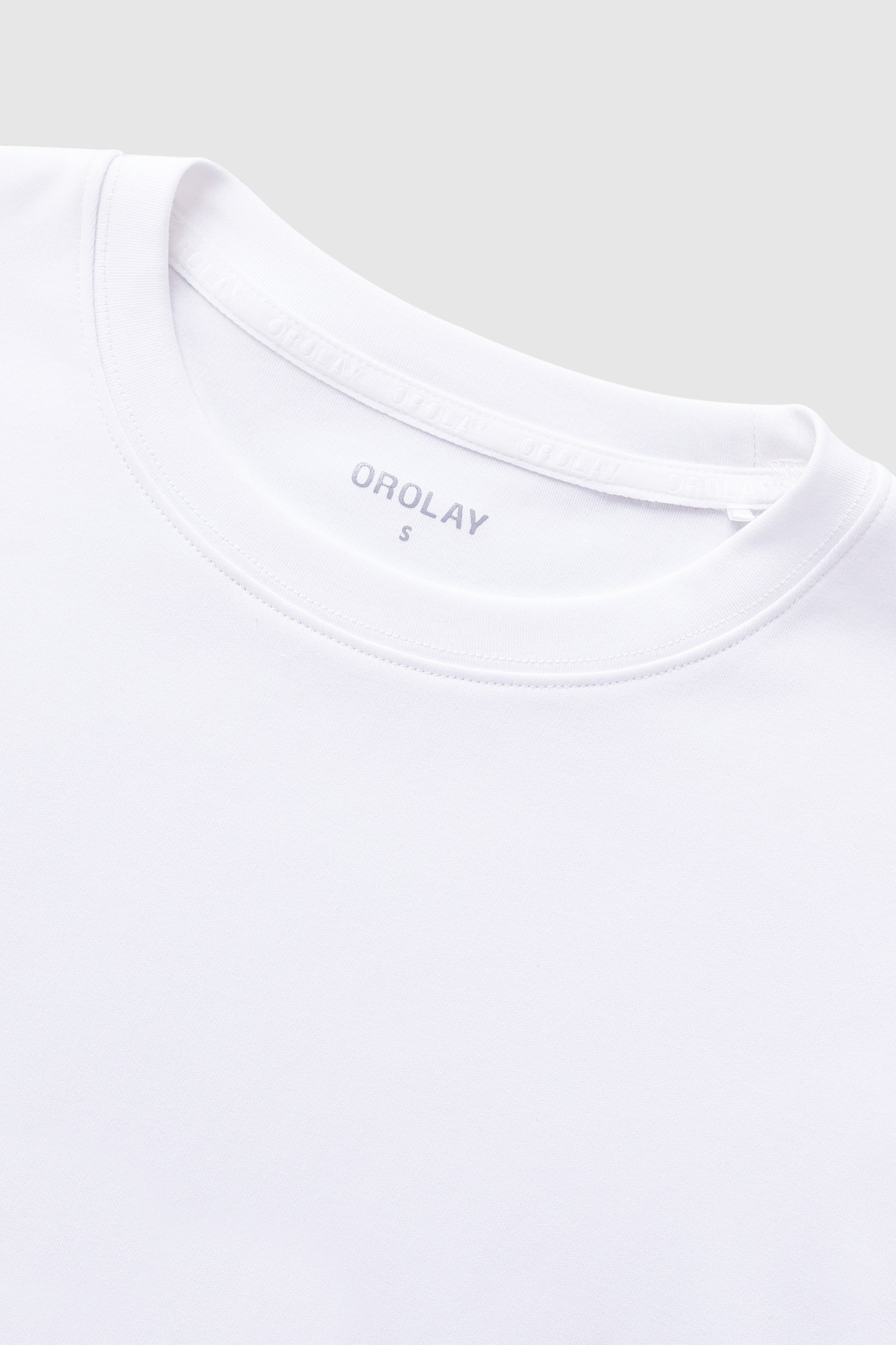 Orolay-Crewneck Long Sleeve Shirt-Image 5 of Crew Neck Long Sleeve Shirt from Orolay - #color_White