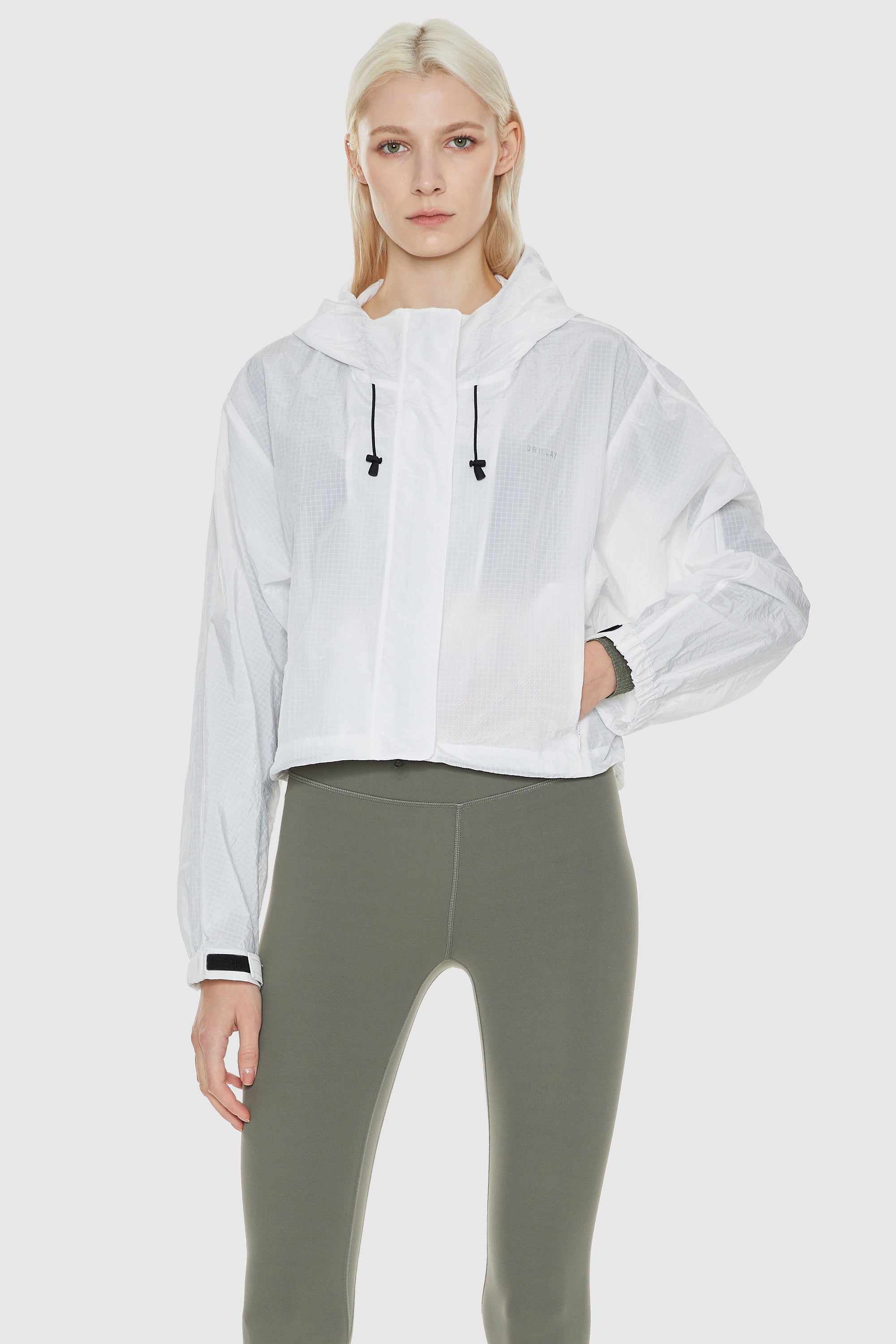 Orolay-Cropped Lightweight Jacket-#color_White