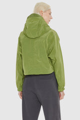 Orolay-Cropped Lightweight Jacket-#color_Green Oasis