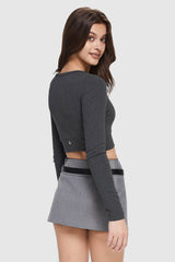 Orolay-Cropped Pullover Sweater-Image 4 of Cropped Pullover Sweater from Orolay - #color_Ink