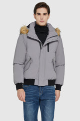 Orolay-Double Snap Winter Down Coat-#color_Gull Gray