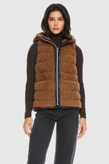 Orolay-Fleece Down Vest-#color_Nuthatch