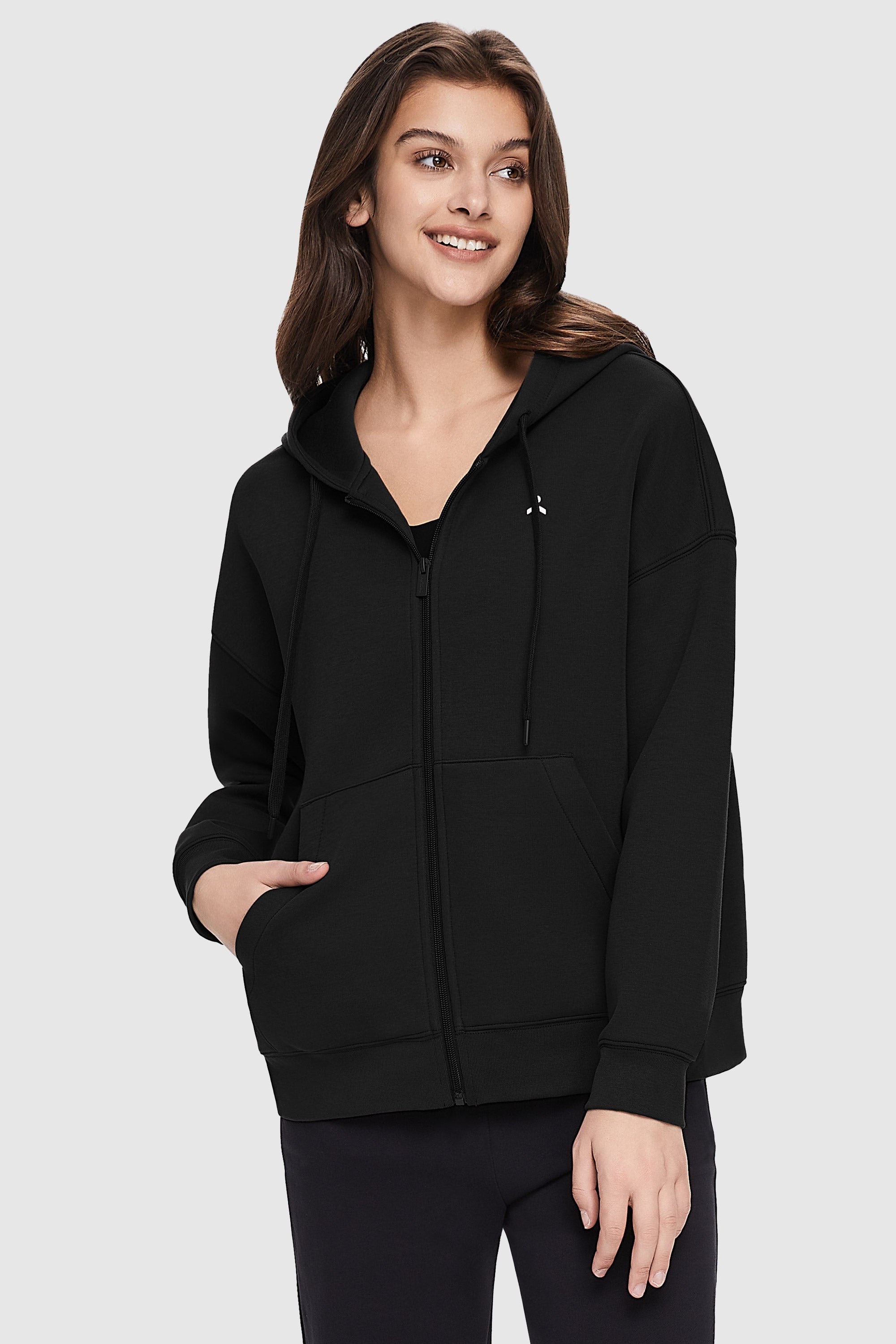 orolay Full-Zip Athletic Hoodie - #color_black