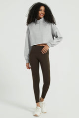 Orolay-Half-Zip-Crop-Sweatshirts-#color_Heather