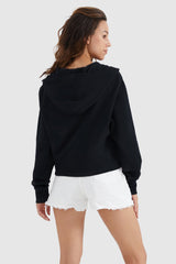 Orolay-Half-Zip Kangaroo Pocket Cropped Sweatshirt-#color_Night Sky