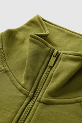 Orolay-Half-Zip Sweatshirt-Image 5 of Half-Zip Sweatshirt from Orolay - #color_Peat Moss