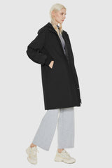 Orolay-Hooded Belted Trench-#color_Black