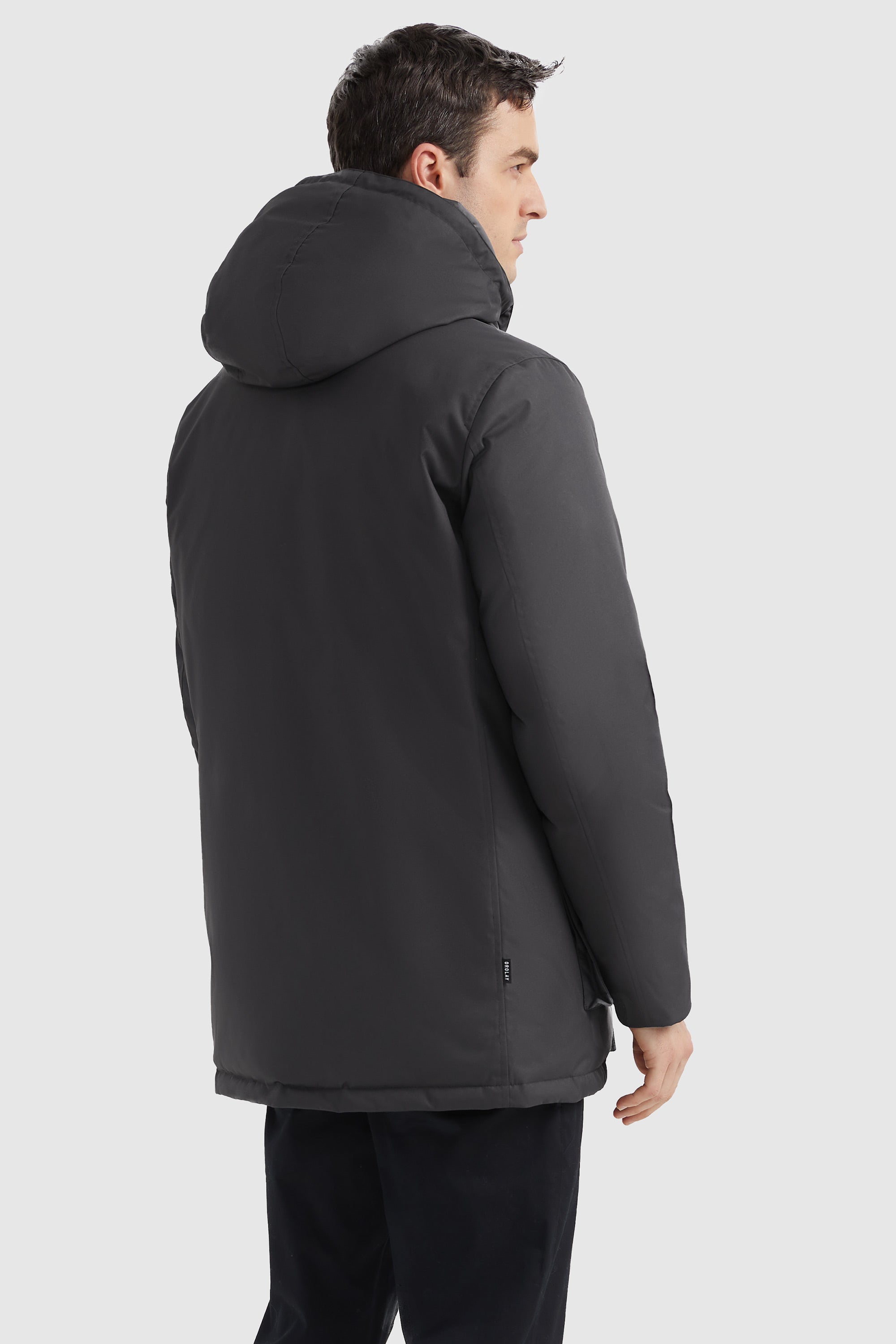 Orolay-Hooded Puffer Thickened Down Coat-#color_Odyssey Gray