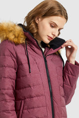 Orolay-Inner Pocket Snap Puffer Jacket-#color_Baroque Rose