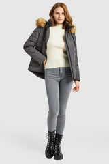 Orolay-Inner Pocket Snap Puffer Jacket-#color_Quiet Shade