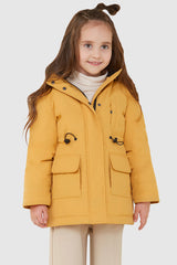 Orolay-Kids Down Quilted Hooded Jacket-#color_Golden Cream