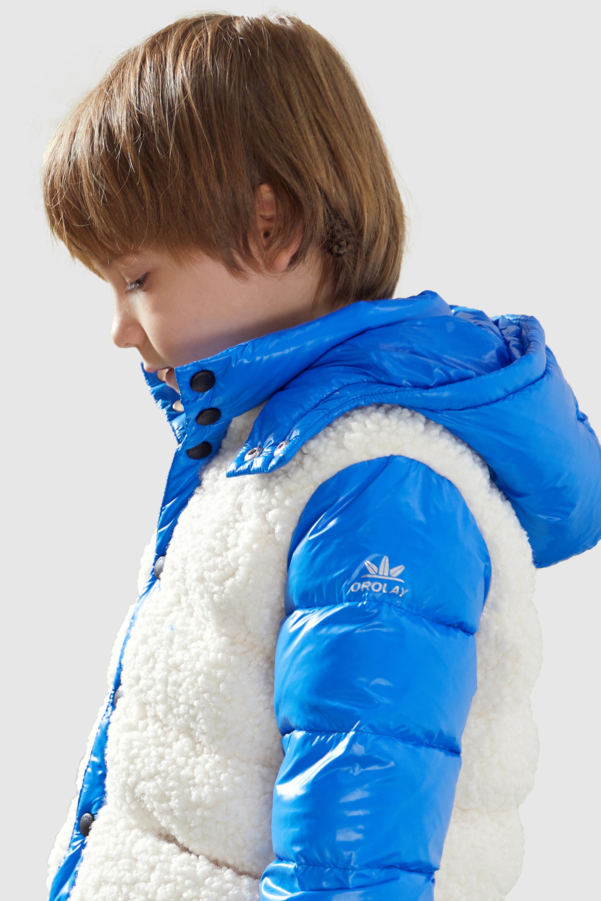 Orolay-Kids Fleece Down Jacket-#color_Marina