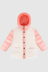 Orolay-Kids Fleece Down Jacket-#color_Seashell Pink